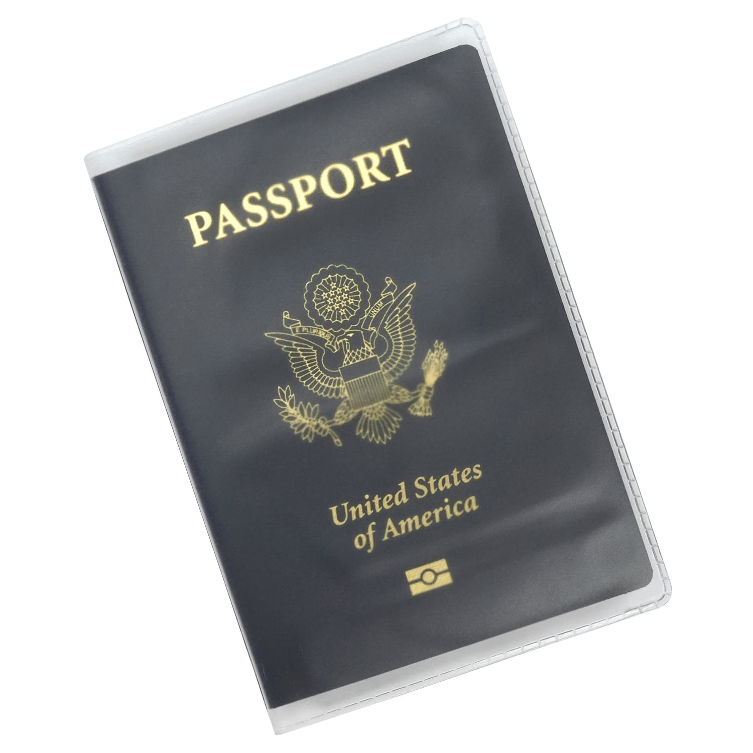 Frosted Plastic Passport Cover - Vinyl ID Card Protector Case Holder - Travel Essentials (Pack of 6) - Perfect for International Trips, Business Travel & Vacation Organization