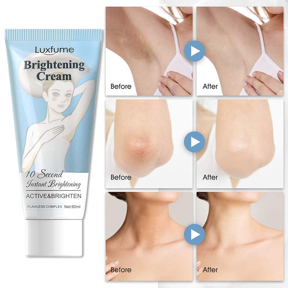 TEEROVA Skin Brightening & Whitening Cream - 60ml Dark Spot Corrector for Armpits, Bikini Area, Neck, Knees & Elbows | Intimate Area Lightening Moisturizer | Perfect for Daily Use & Special Occasions