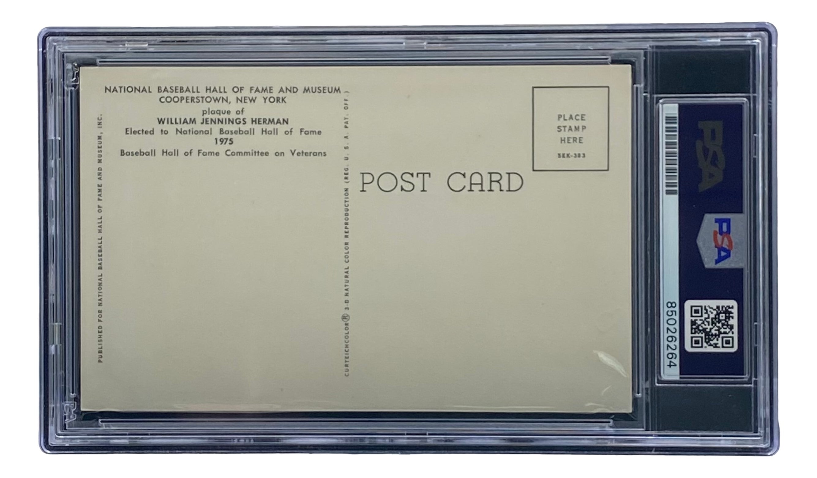 Authentic Billy Herman Signed 4x6 Chicago Cubs HOF Plaque Card with PSA/DNA Certification 85026264 - Perfect for Baseball Memorabilia Collections and Sports Fan Gifts