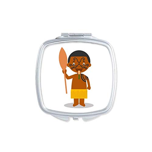 DIYthinker Black New Zealand Cartoon Mirror - Portable Compact Double Sided Makeup Mirror for Travel, Purse & Vanity | Cute Pocket Mirror for Touch-ups On-The-Go
