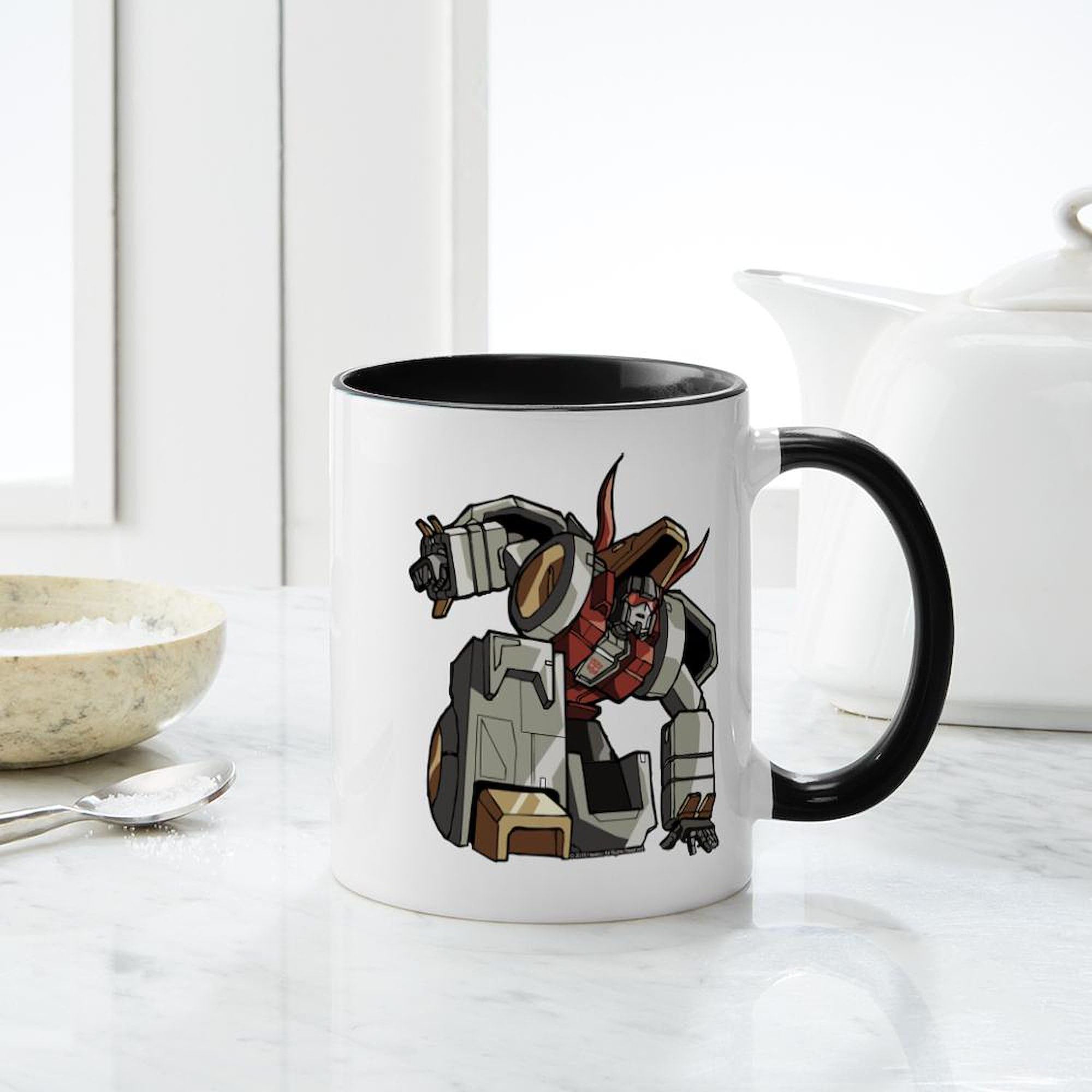 Transformers Slag 11 oz Ceramic Coffee Mug - 325 ml Insulated Cup for Hot & Cold Drinks - Perfect for Home, Office, or Gifts for Fans