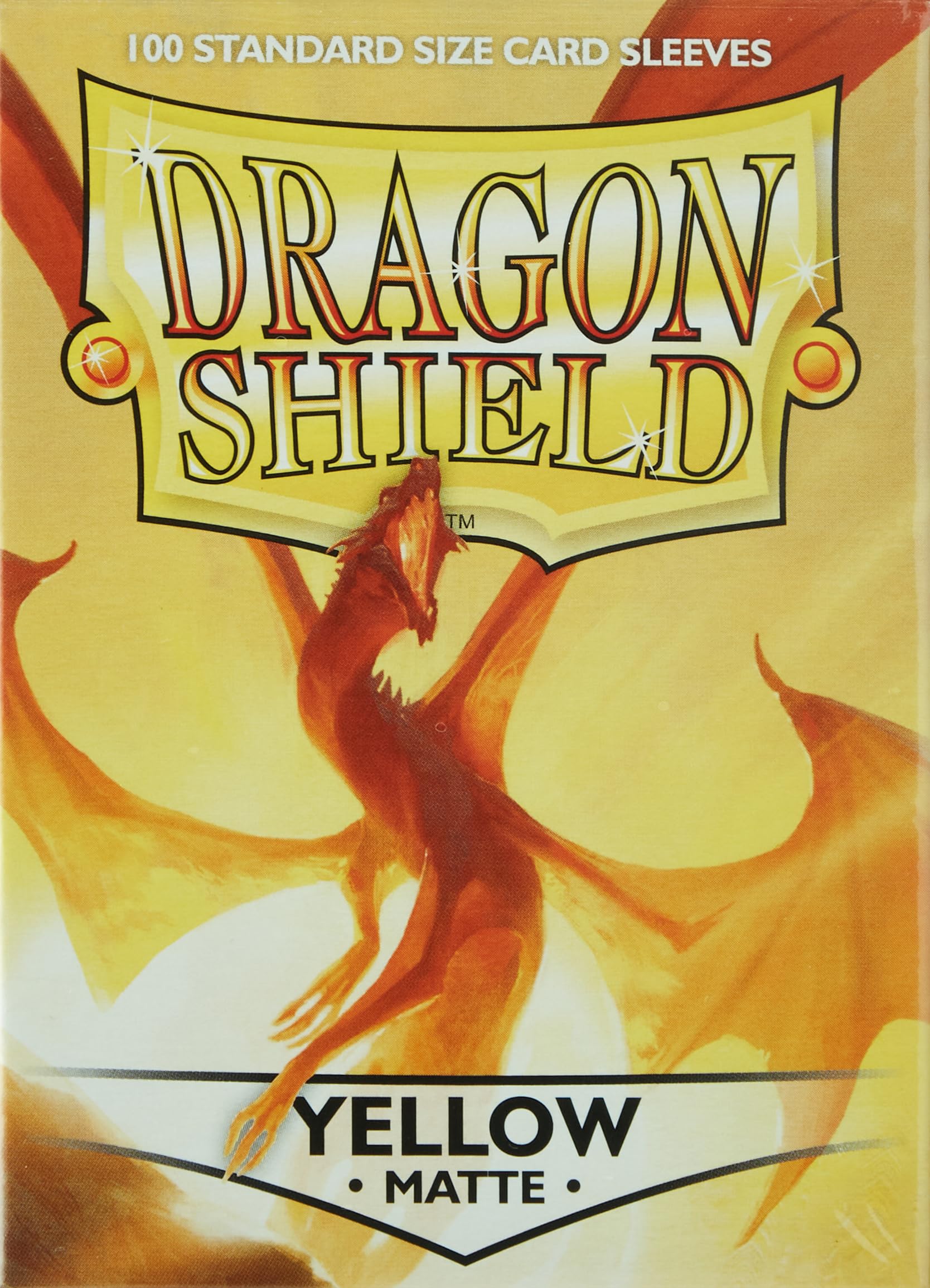 Dragon Shield Matte Yellow Sleeves for Trading Card Games - Premium Protection for MTG, Pokemon, and Yu-Gi-Oh Cards - Perfect for Collectors and Competitive Play