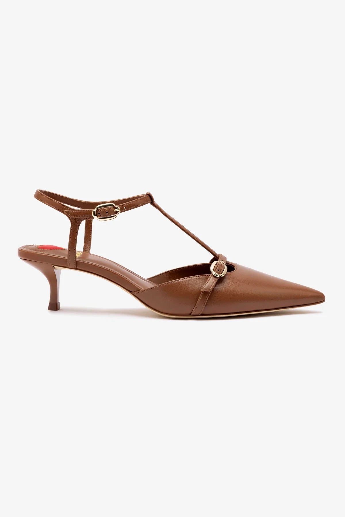 Grace Pump Women's Shoes in Caramel Leather - Comfortable Heels for Work, Office & Special Occasions