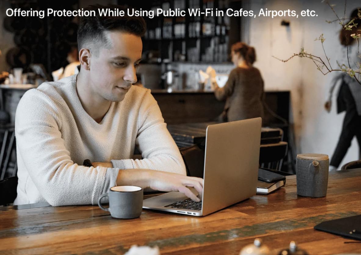 Deeper Connect Air - Portable Pocket-Sized VPN Travel Router with WireGuard & OpenVPN Support | Secure WiFi for Remote Work, Coffee Shops & Hotels
