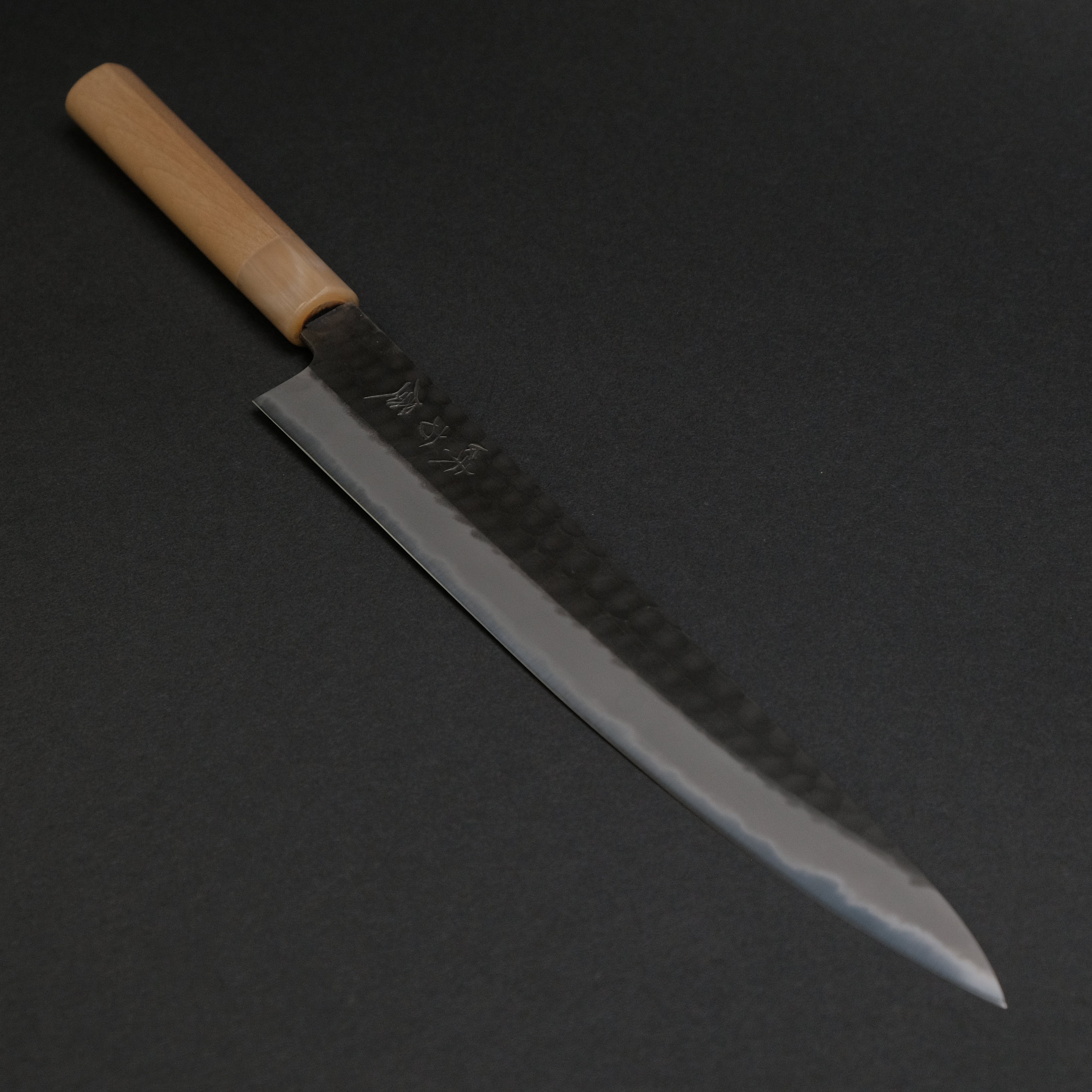 Premium Ajikataya Tsuchime White #2 Sujihiki Knife 270mm - Japanese Chef Knife with Ho Wood D-Shaped Handle - Perfect for Slicing Sashimi, Meat & Sushi Preparation