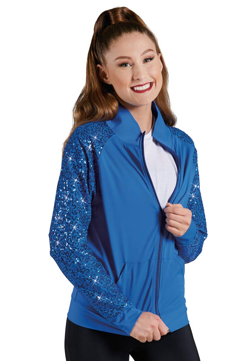 Balera Girls' Sequin Dance Jacket - Long Sleeve Performance Top for Ballet, Jazz & Competition | Perfect for Recitals, Stage Shows & Dance Classes