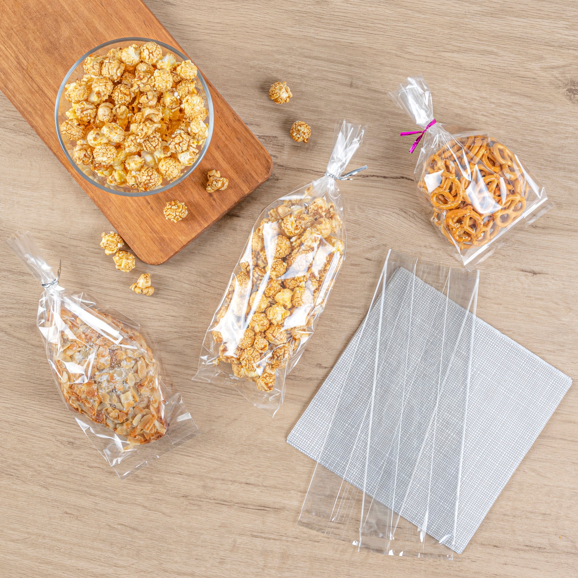 Clear Plastic Gusset Bags - High Clarity Heat Sealable 3.75