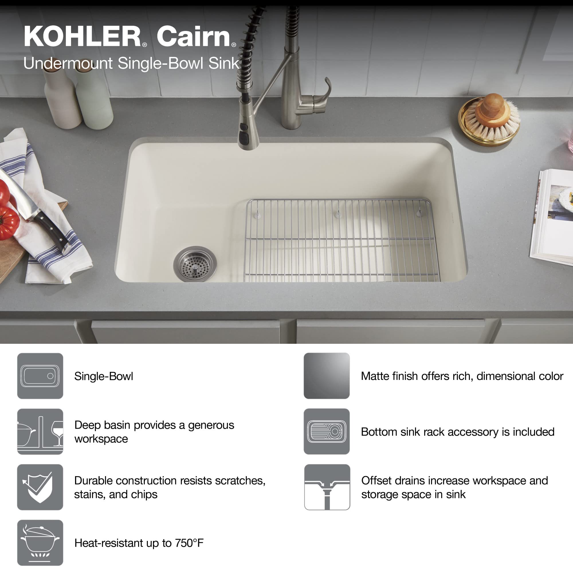 KOHLER 8206-CM6 Cairn 33.5