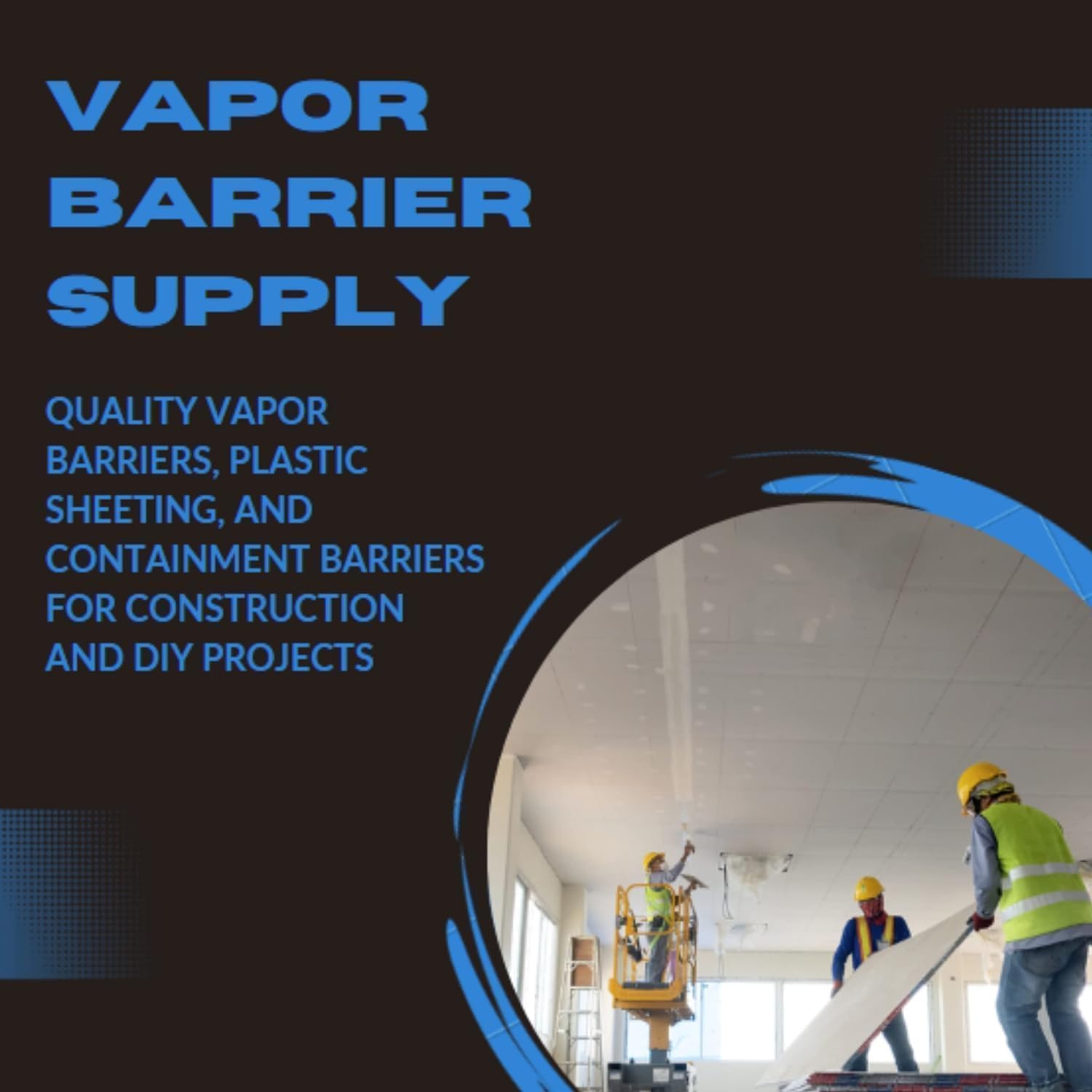 Blue 7 Mil Polyethylene Plastic Shrink Wrap Film - Heavy Duty Vapor Barrier for Boat Storage, Industrial Protection & Packaging - 17' x 75' - Works with Heat Gun for Secure Sealing & Weatherproofing