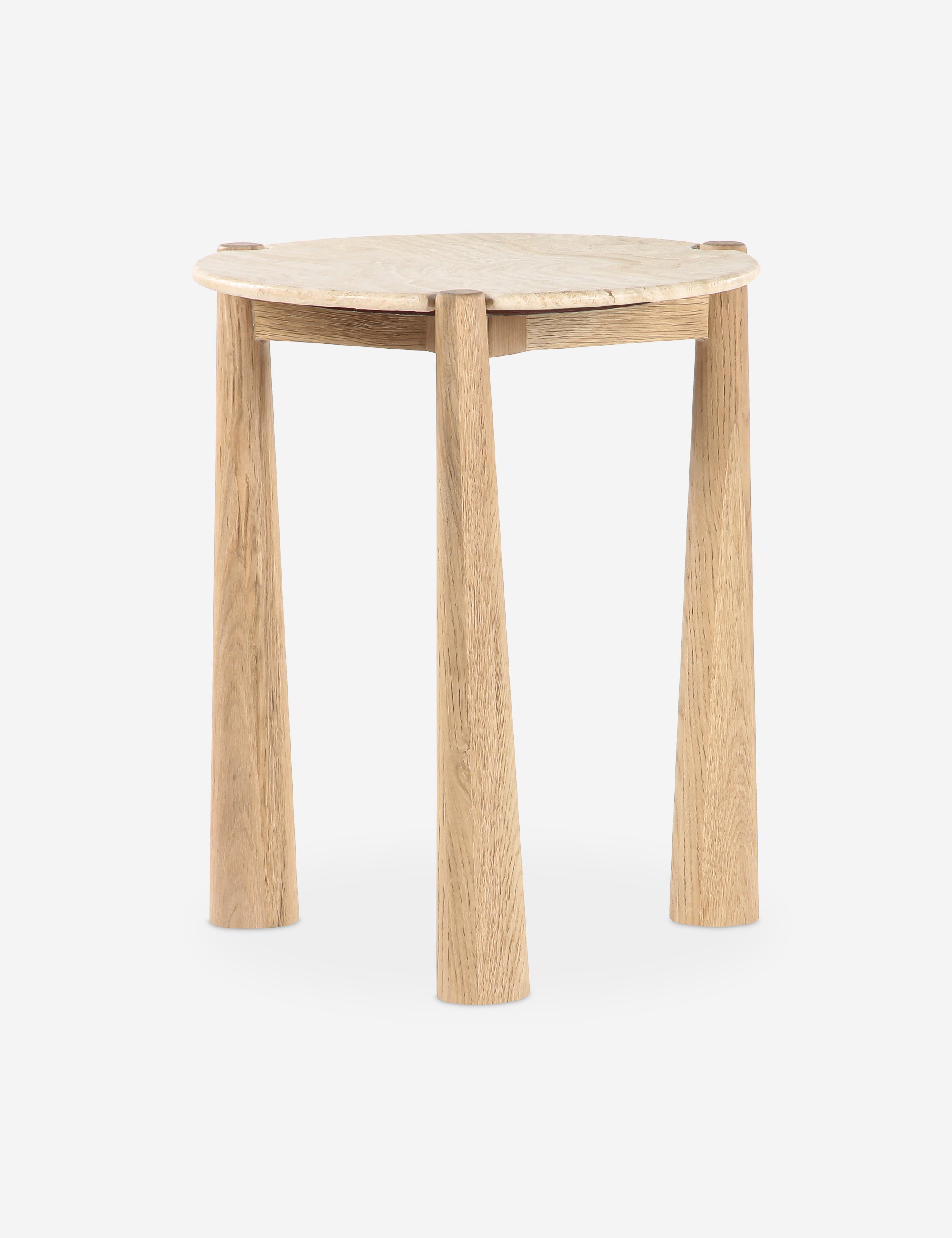Modern Jannat Side Table - Small End Table with Storage Shelf for Living Room, Bedroom, Office - Perfect for Holding Lamps, Books, and Decor