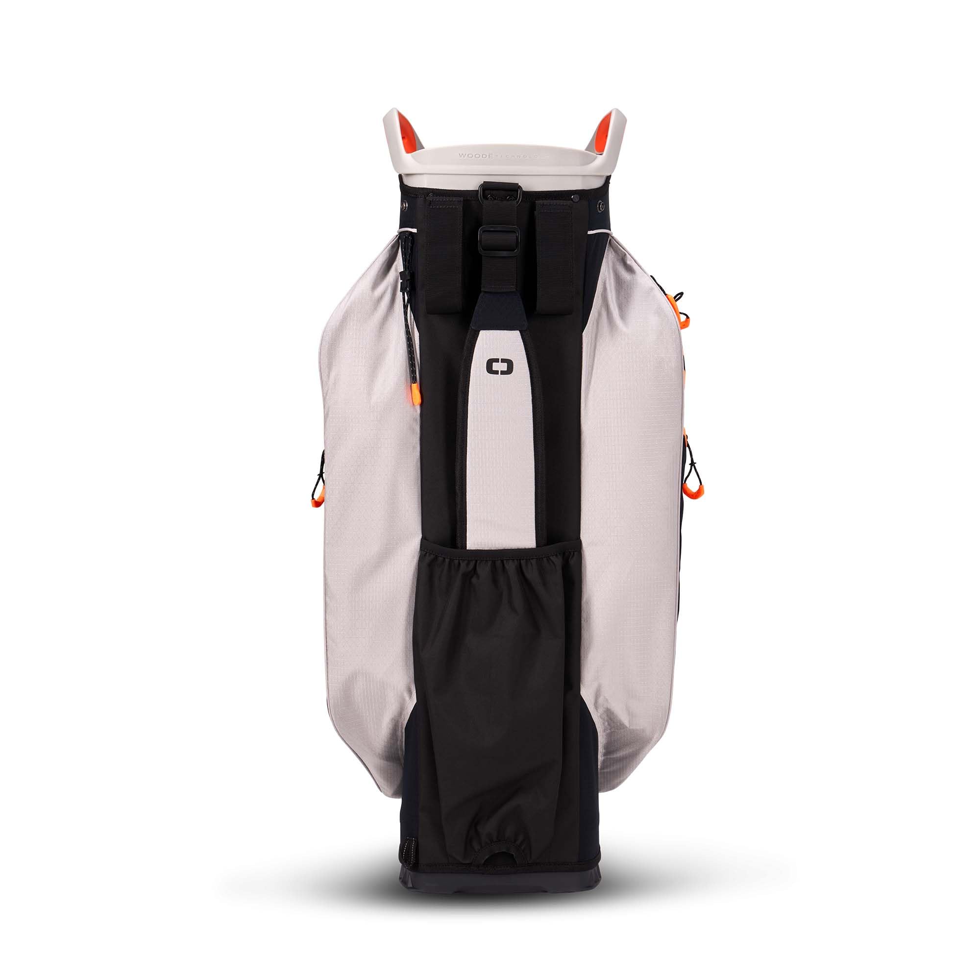 OGIO Golf WOODE Cart Bag 2024 - Lightweight Durable Golf Stand Bag with 14-Way Divider, Cooler Pocket & Rain Hood - Perfect for Golf Carts & Push Carts (Gray)