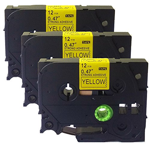 Tze-s631 Extra Strength Black on Yellow