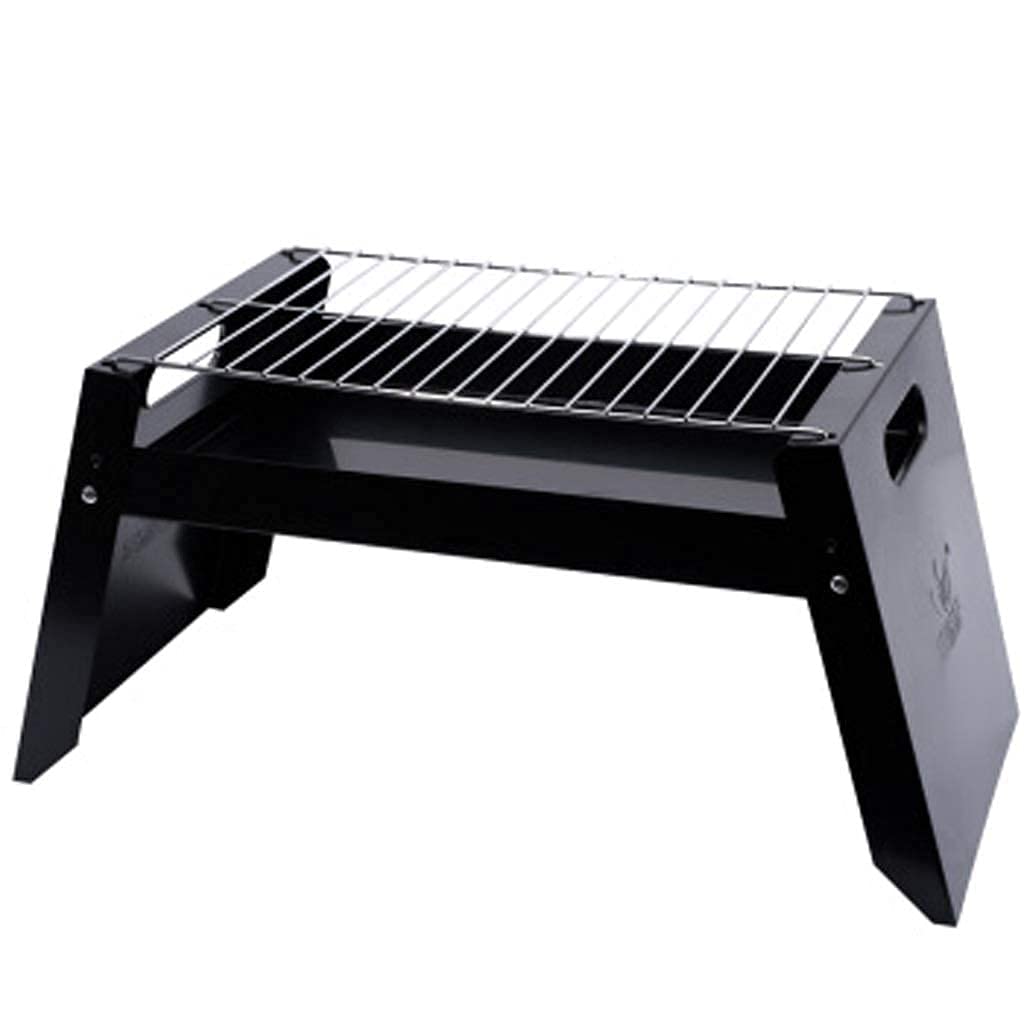 Portable Charcoal BBQ Grill - Outdoor Stainless Steel Barbecue Box for Camping, Picnics & Backyard Grilling | Perfect for Tailgating, Beach Parties & Family Cookouts
