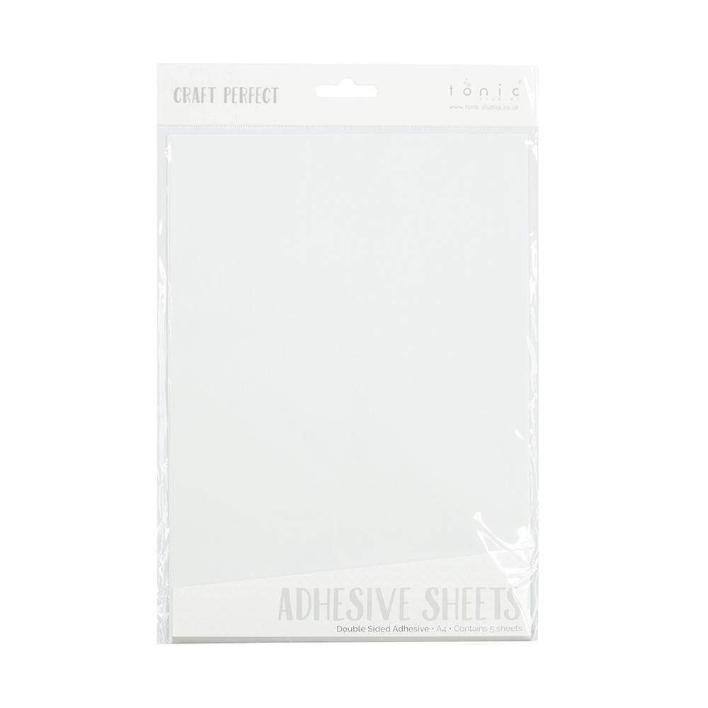 Double Sided Adhesive Sheets A4 Size - 5 Pack (9760E) - Strong Permanent Stick for Scrapbooking, Photo Albums & DIY Crafts