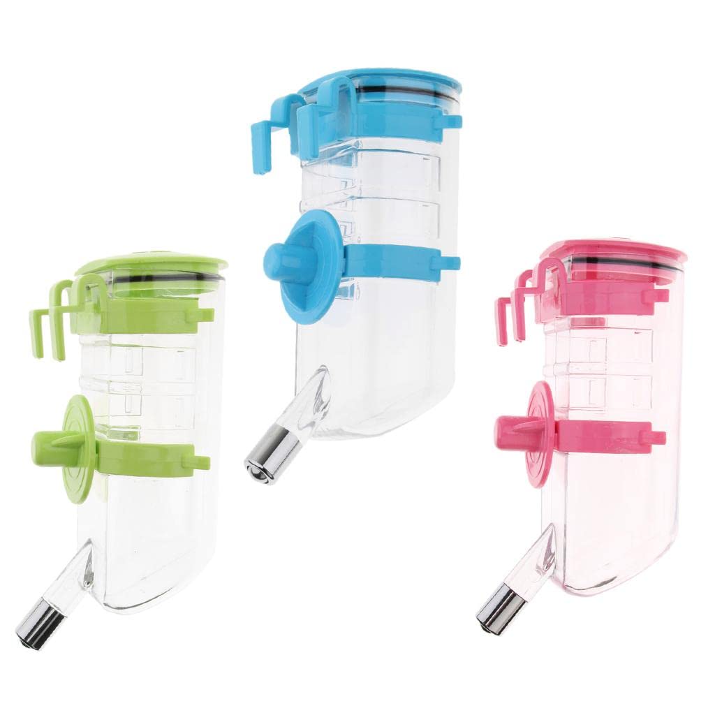 Adjustable Height Pet Water Bottle Dispenser for Dogs & Cats - SECRET DESIRE Pink Cage Accessory | Perfect for Crates, Kennels & Travel Use