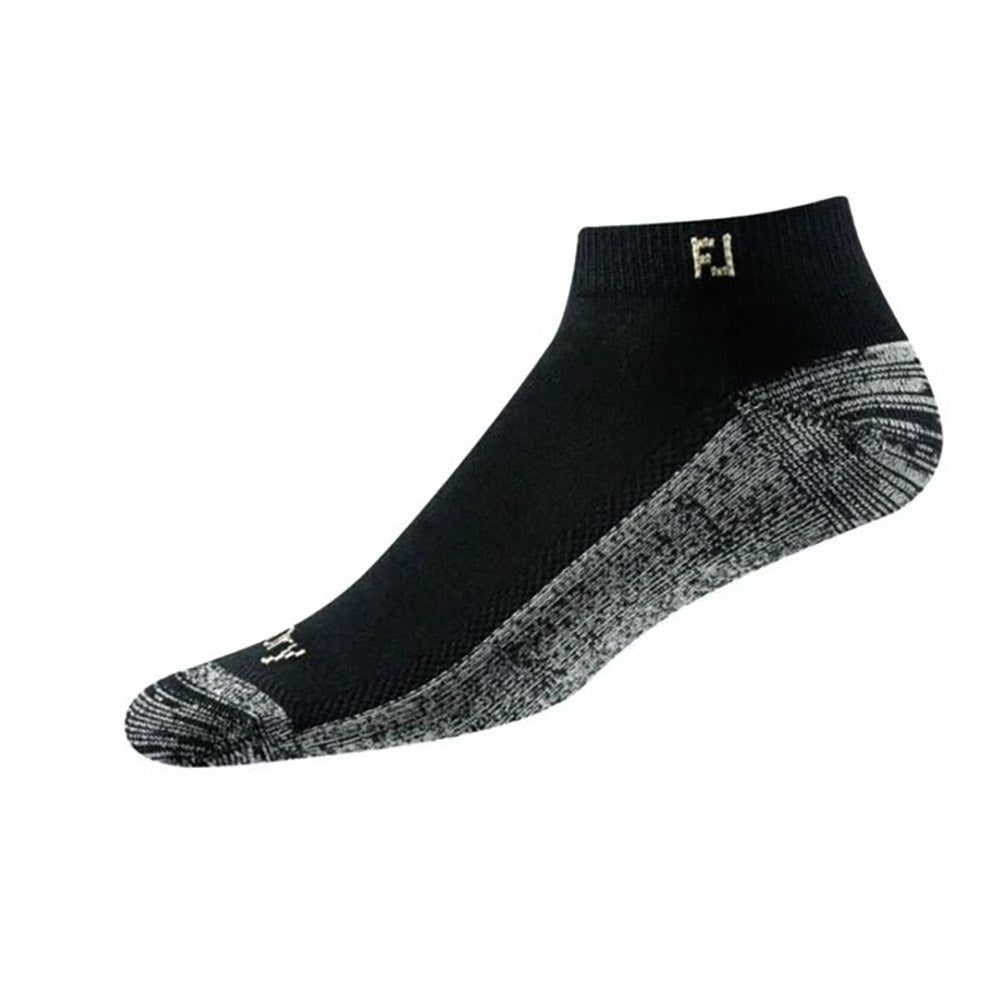 FootJoy ProDry Sport No Show Black Men's Golf Socks 2-Pack - Moisture-Wicking & Breathable for Comfort on the Golf Course