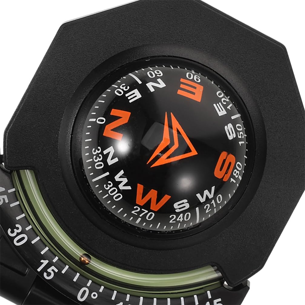 2Pcs Car Compass with Inclinometer - Marine & Dashboard Mounted Foldable Compass for Boats, SUVs & Off-Road Vehicles | Perfect for Navigation, Camping & Outdoor Adventures