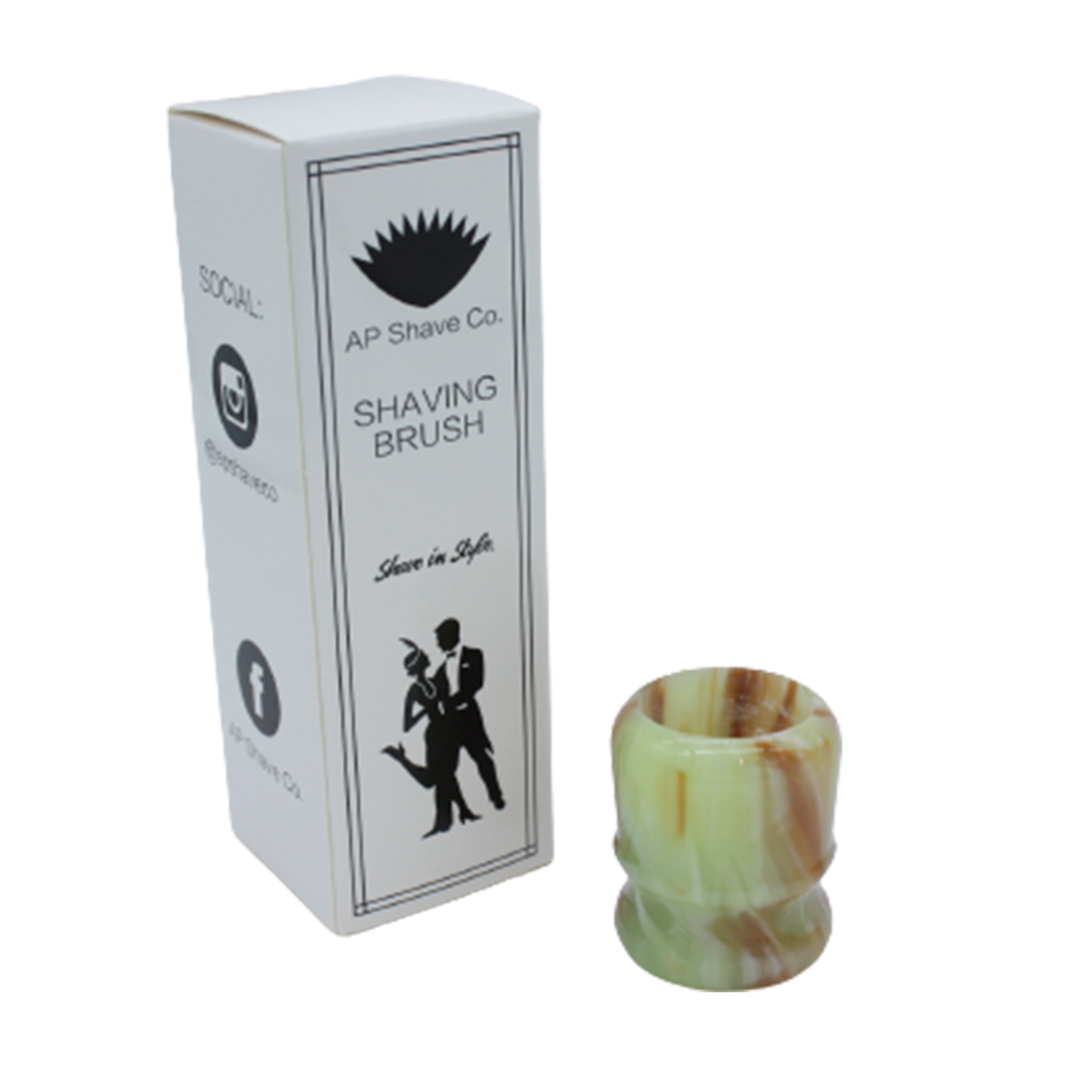 Premium Jade Handcrafted Shaving Brush Handle for Wet Shaving - Fits 24mm & 26mm Knots - Luxury Grooming Gift for Men - Perfect for Traditional Barber Shave & Home Spa Relaxation