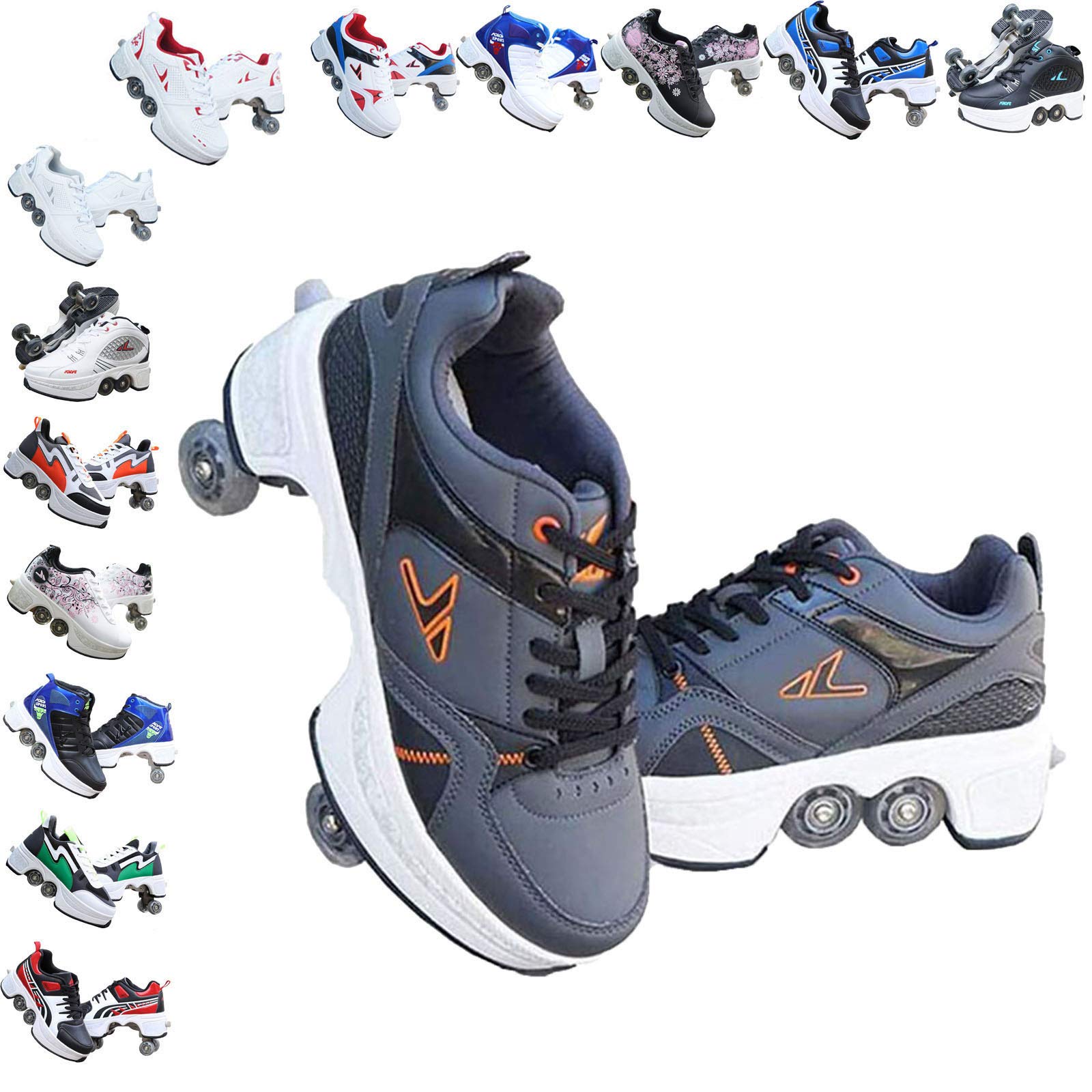 Women's Outdoor Roller Skates - Quad Wheel Skating Shoes for Adults | Perfect for Park Trails, Rink Skating & Fitness Workouts