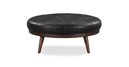 Premium Gio Leather Ottoman - Soft & Durable Footrest, Storage Bench, Living Room Decor - Perfect for Home, Office & Lounge Relaxation
