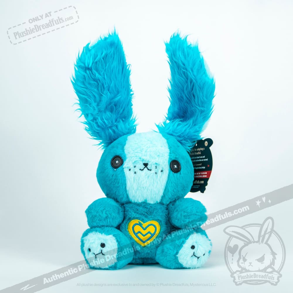Plushie Dreadfuls PCOS Awareness Rabbit - Soft Stuffed Animal Toy for Women & Girls | Comfort Gift for PCOS Support, Anxiety Relief & Cuddling