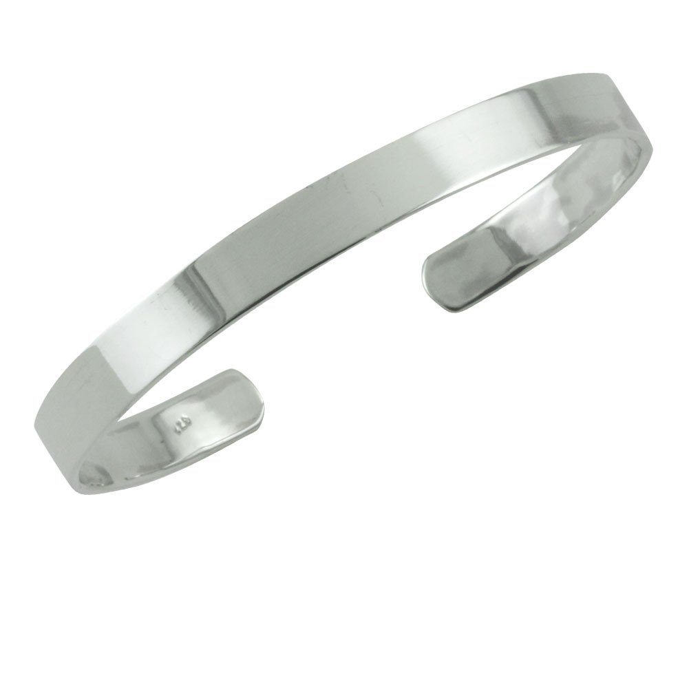 Elegant Stripe Sterling Silver Tape Cuff Bracelet for Women - Perfect for Everyday Wear, Parties & Special Occasions