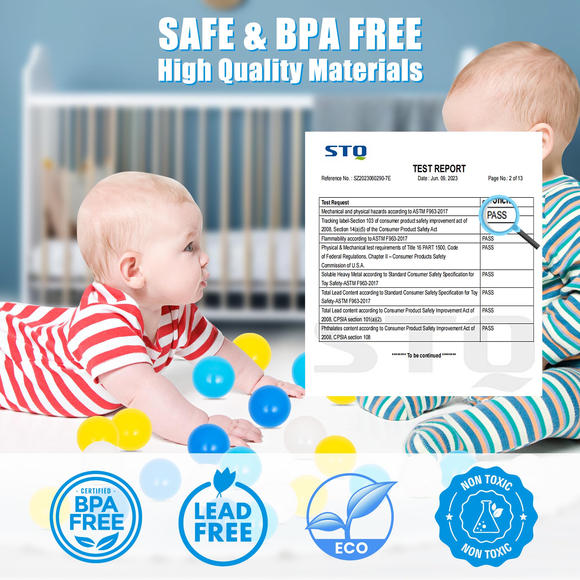 1000 Pack Yellow Soft Pit Balls for Kids Playhouse | BPA-Free, Crush-Proof 2.2 Inch Play Balls in 4 Colors | Perfect for Bounce Houses, Baby Pools & Birthday Parties | Safe Toddler Play, Daycare Activities & Indoor Ball Pits