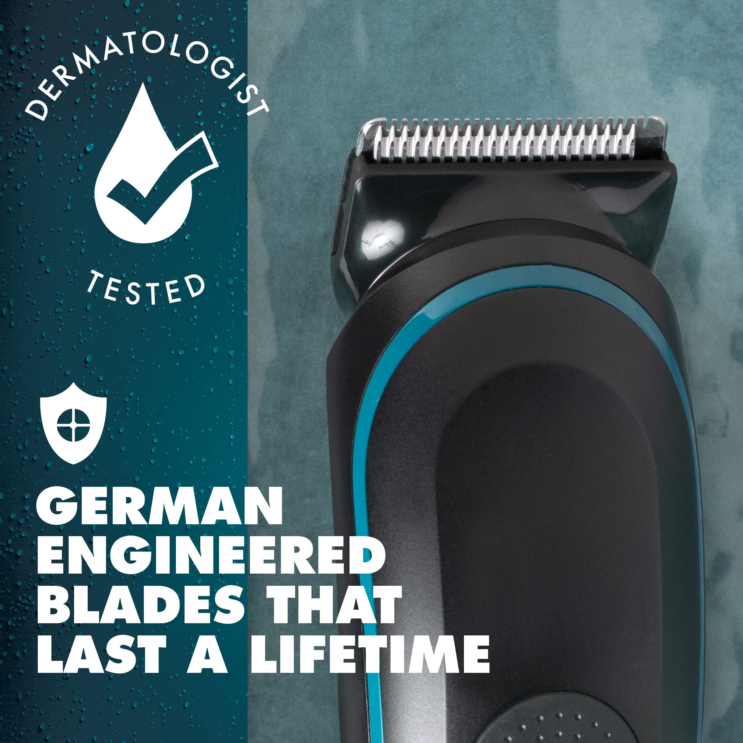 Gillette Intimate Men’s Pubic Hair Trimmer - Waterproof Body Groomer with SkinFirst Technology & Anti-Chafe Stick - Perfect for Sensitive Areas & Travel Use