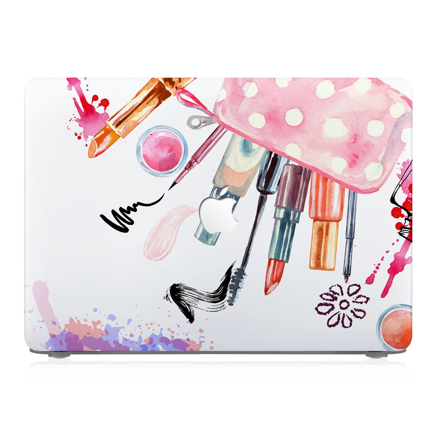 Premium MacBook Pro/Air Protective Case with Makeup Organizer - Stylish & Durable Laptop Cover for Work, Travel & School Accessories