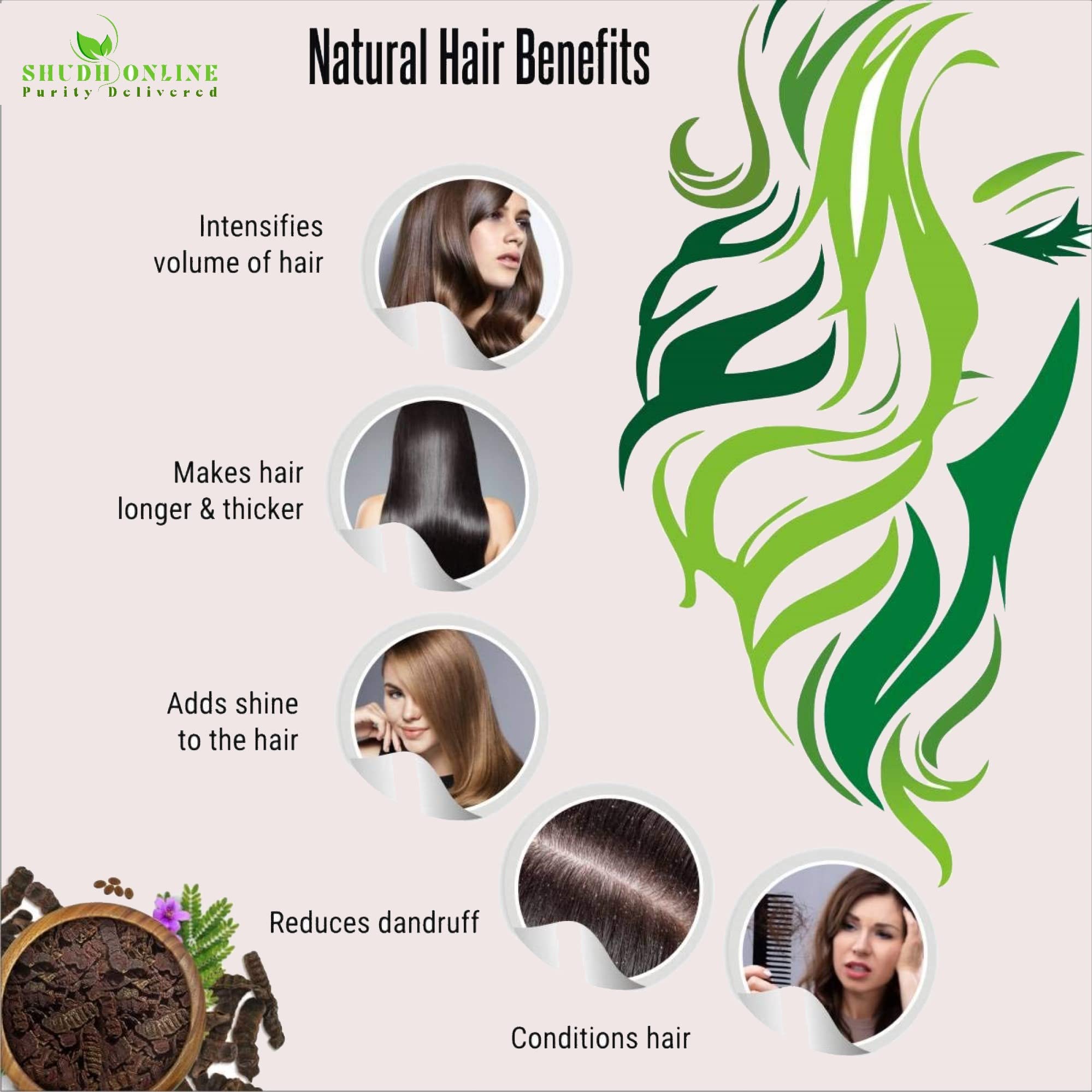 Organic Shikakai Powder for Hair Growth & Scalp Care - 500g Natural Ayurvedic Hair Conditioner & Shampoo | Promotes Stronger, Healthier Hair - Perfect for DIY Hair Masks, Scalp Treatments & Natural Hair Cleansing