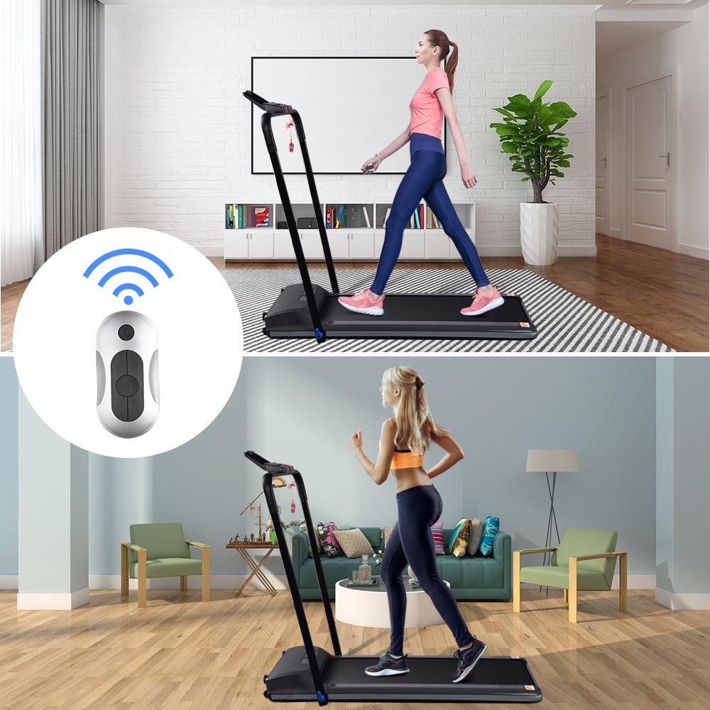 TheLAShop Ultra Thin Folding Treadmill with Remote Control - Compact Home Running Machine for Small Spaces, Cardio Workouts & Apartment Fitness