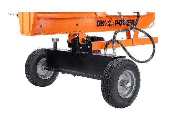 DK2 OPS227 27-Ton 6.5 HP Gas-Powered Hydraulic Log Splitter - Horizontal & Vertical Operation for Firewood Processing - Perfect for Home Heating, Camping & Woodworking Projects