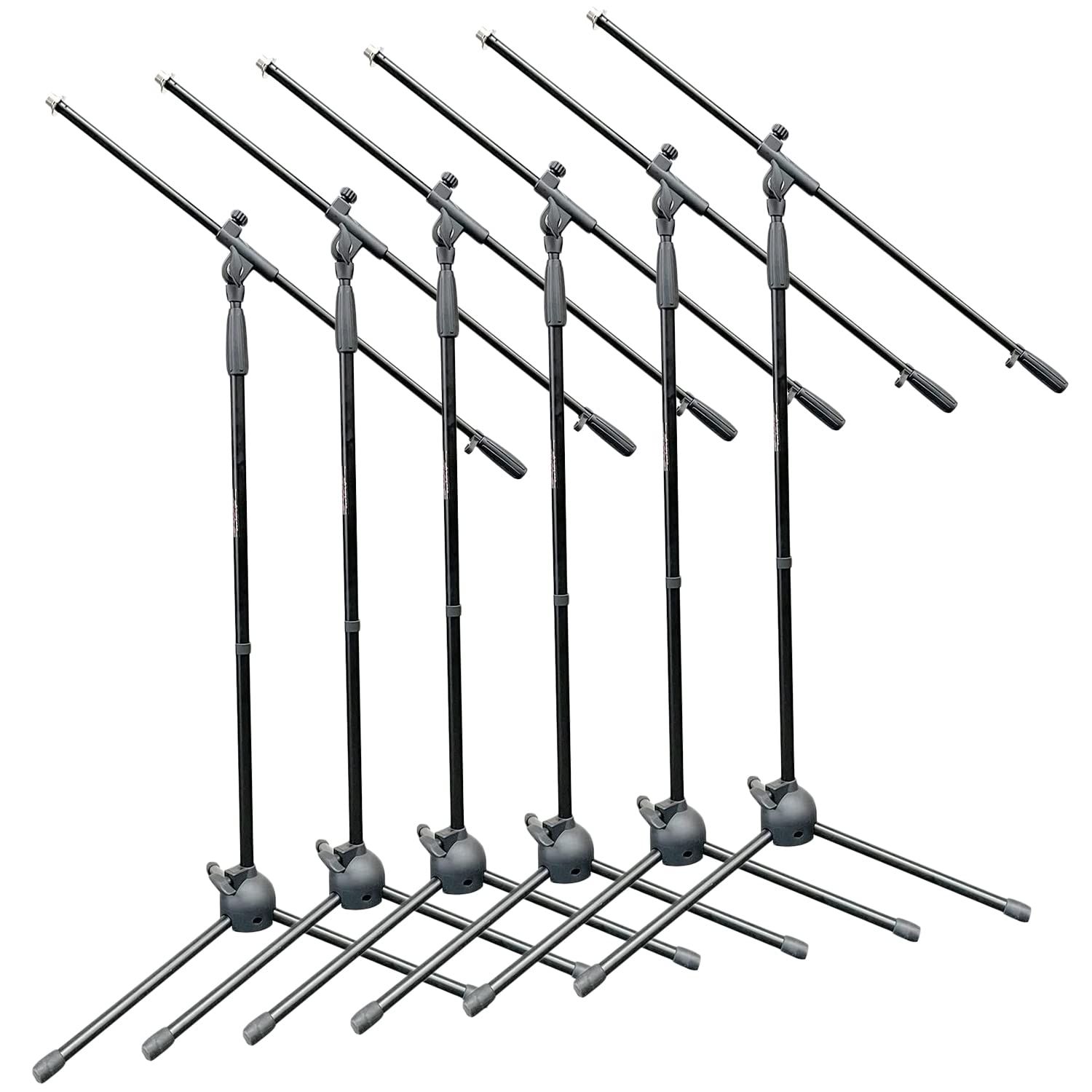 Heavy Duty 5 Core 6 Pack Tripod Microphone Stand with 30