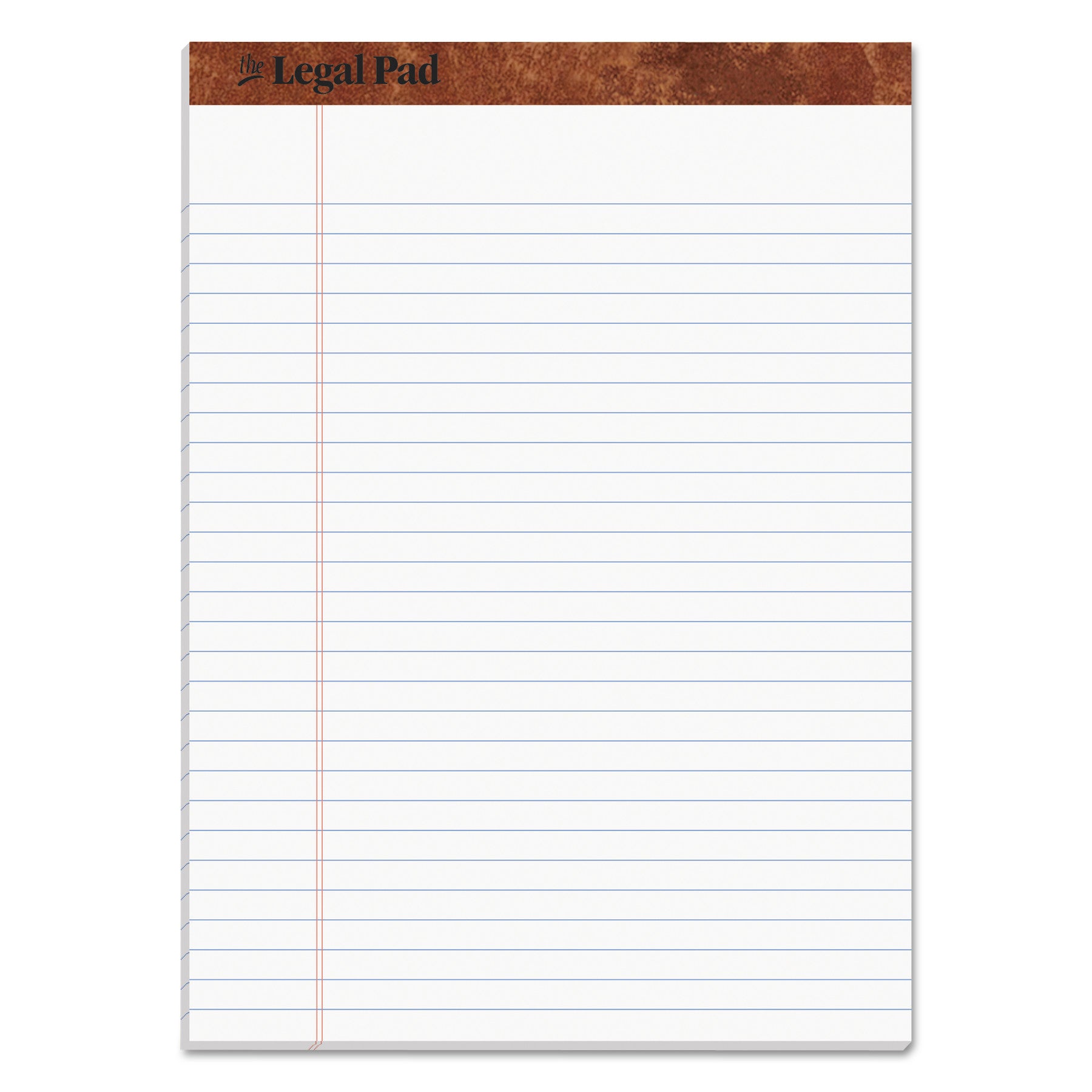 Legal Pad Perforated Notepads - Wide/Legal Rule, 8.5 x 11.75 Inches, White Paper, 50 Sheets per Pad - Perfect for Office, School & Home Note Taking
