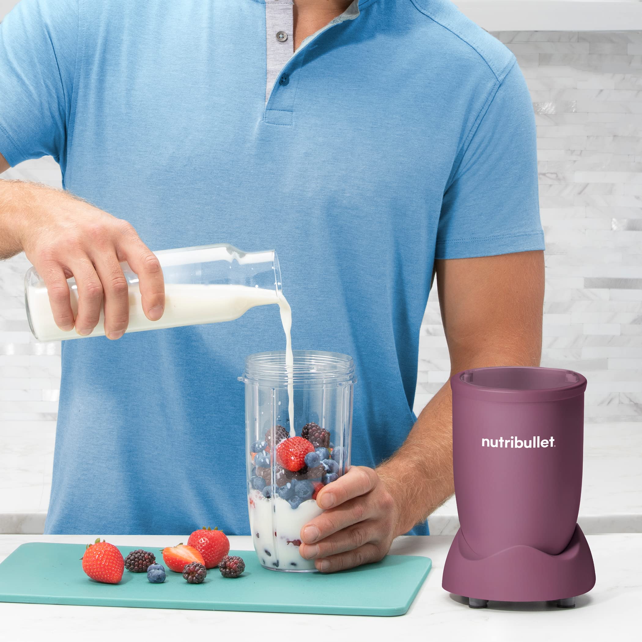 Nutribullet NB9-1301ALP Pro 900W High-Speed Blender with 13-Piece Set in Matte Light Plum - Perfect for Smoothies, Protein Shakes & Meal Prep