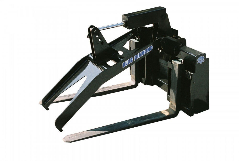Blue Diamond Grapple Fork - Heavy Duty Tractor Attachment for Logging, Landscaping & Construction - Perfect for Skid Steers, Excavators & Tractors