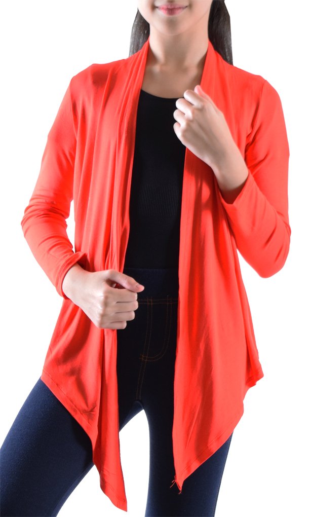 Dinamit Jeans Big Girls' Long Sleeve Flyaway Cardigan Sweater - Cozy Knit Cardigan for Teens & Juniors - Perfect for School, Casual Outfits & Layering in Fall/Winter