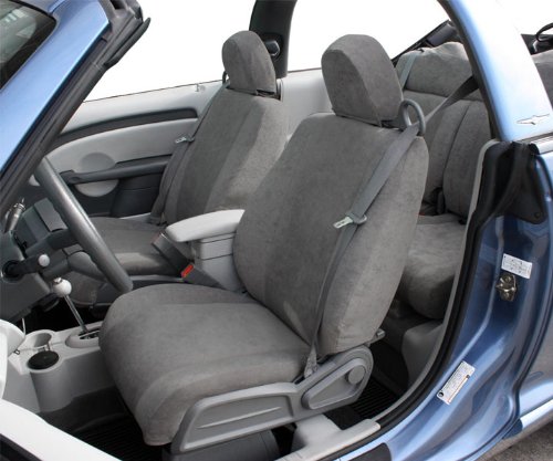 Premium Microsuede Seat Covers for 2012-2019 Ford Flex - Front Bucket Seats with Light Grey Insert & Trim | Durable Car Interior Protection & Comfort Upgrade for Daily Commute & Road Trips