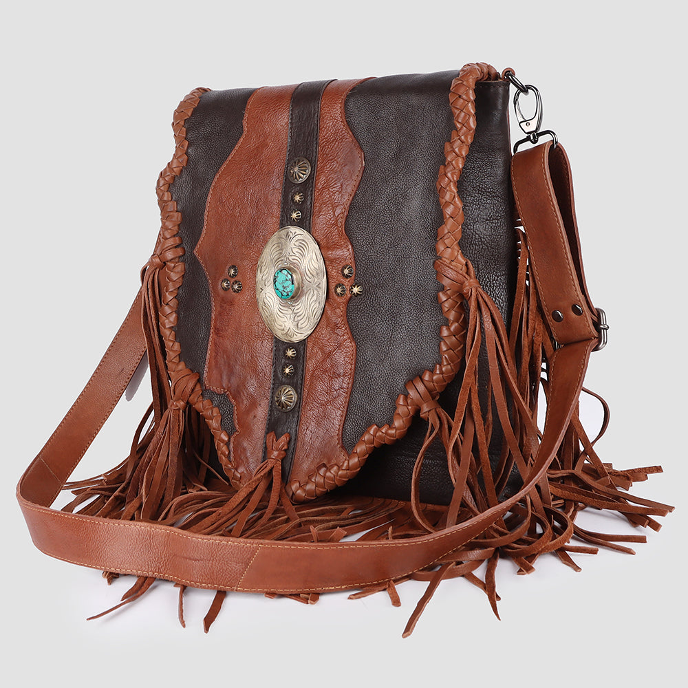 ADBGM417 American Darling Genuine Leather Crossbody Bag for Women - Western Style Handbag Purse for Everyday Use, Travel & Casual Outings