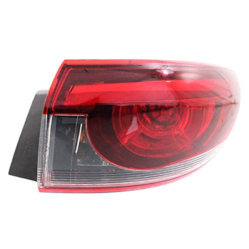 2016-2017 Mazda6 Right Passenger Side LED Tail Light Assembly - OEM Replacement with Bulbs | Perfect for Night Driving & Enhanced Rear Visibility
