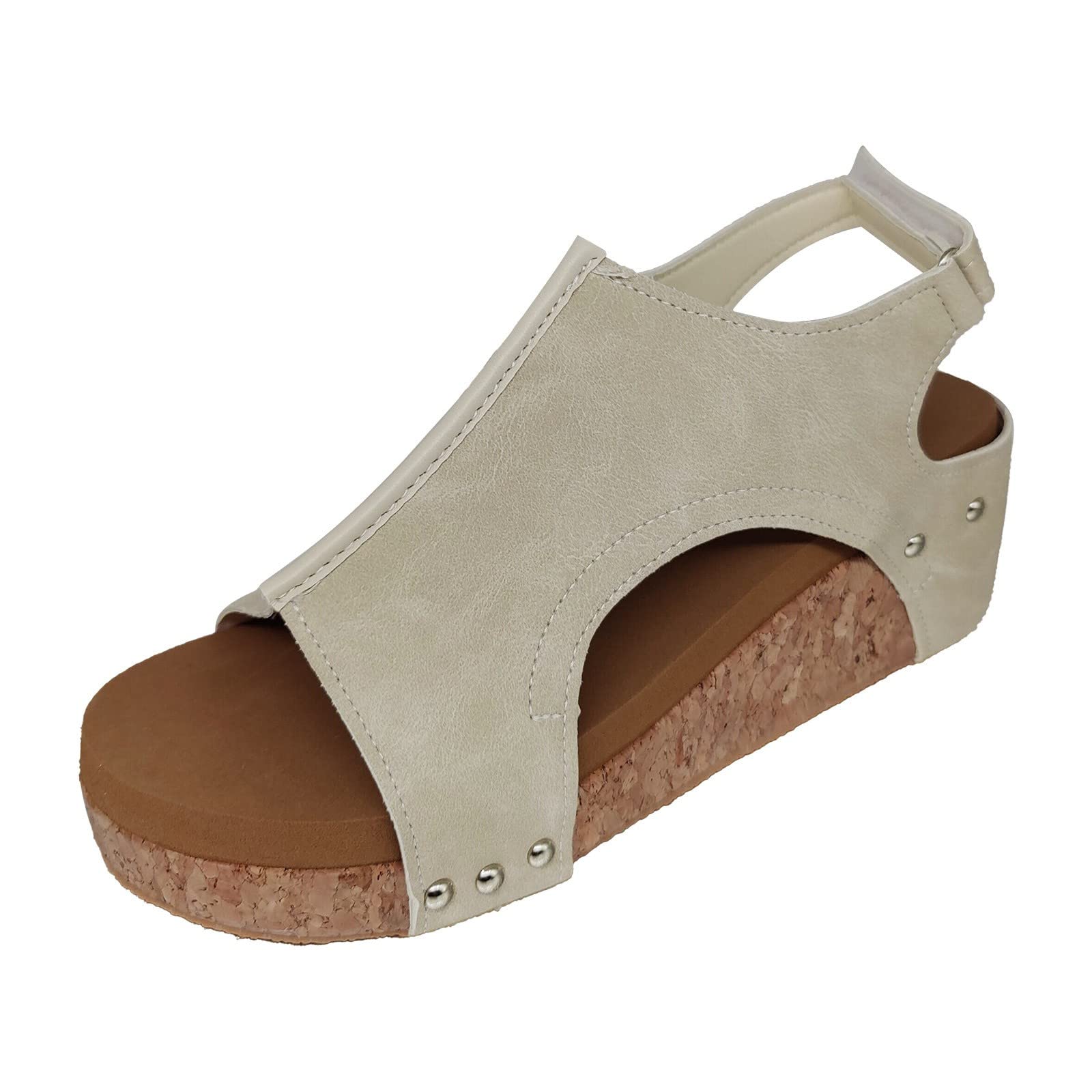 Women's Dressy Summer Wedge Sandals - Comfortable Platform Slide Shoes with Mid Heel for Beach, Vacation & Casual Outings