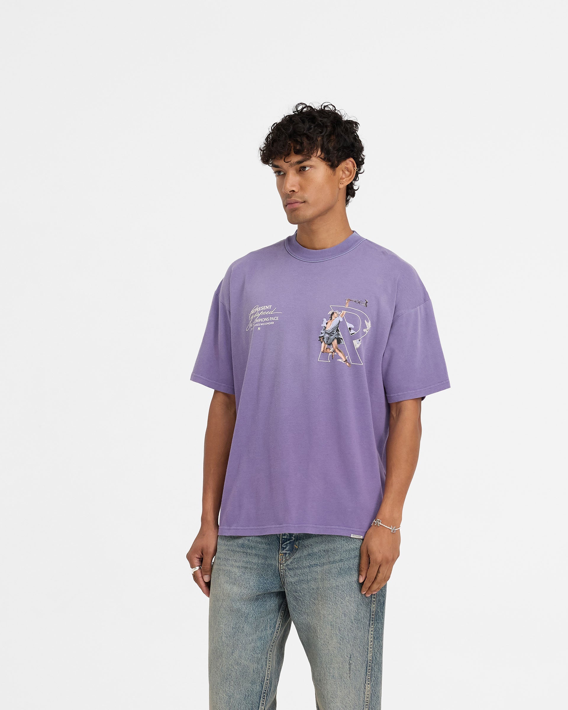 Hermes Purple T-Shirt for Men & Women - Premium Cotton Comfort Fit Tee - Perfect for Casual Wear, Outings & Everyday Fashion