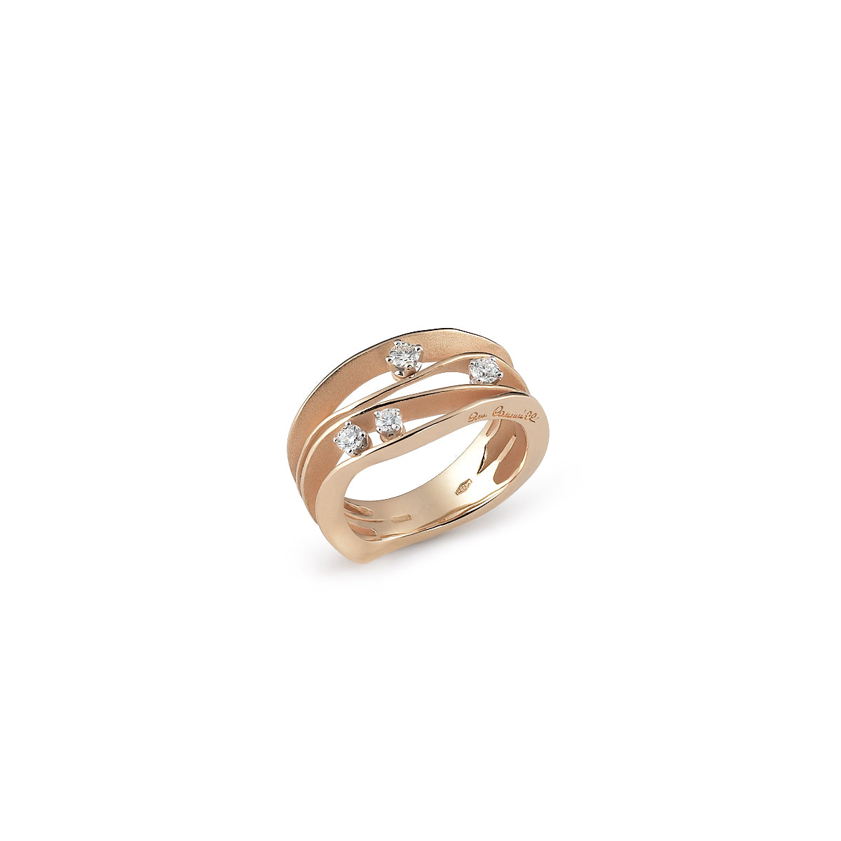 0.27ct Natural Diamond Ring Dune - Elegant Wedding Band, Anniversary Gift for Her, Perfect for Engagement & Special Occasions