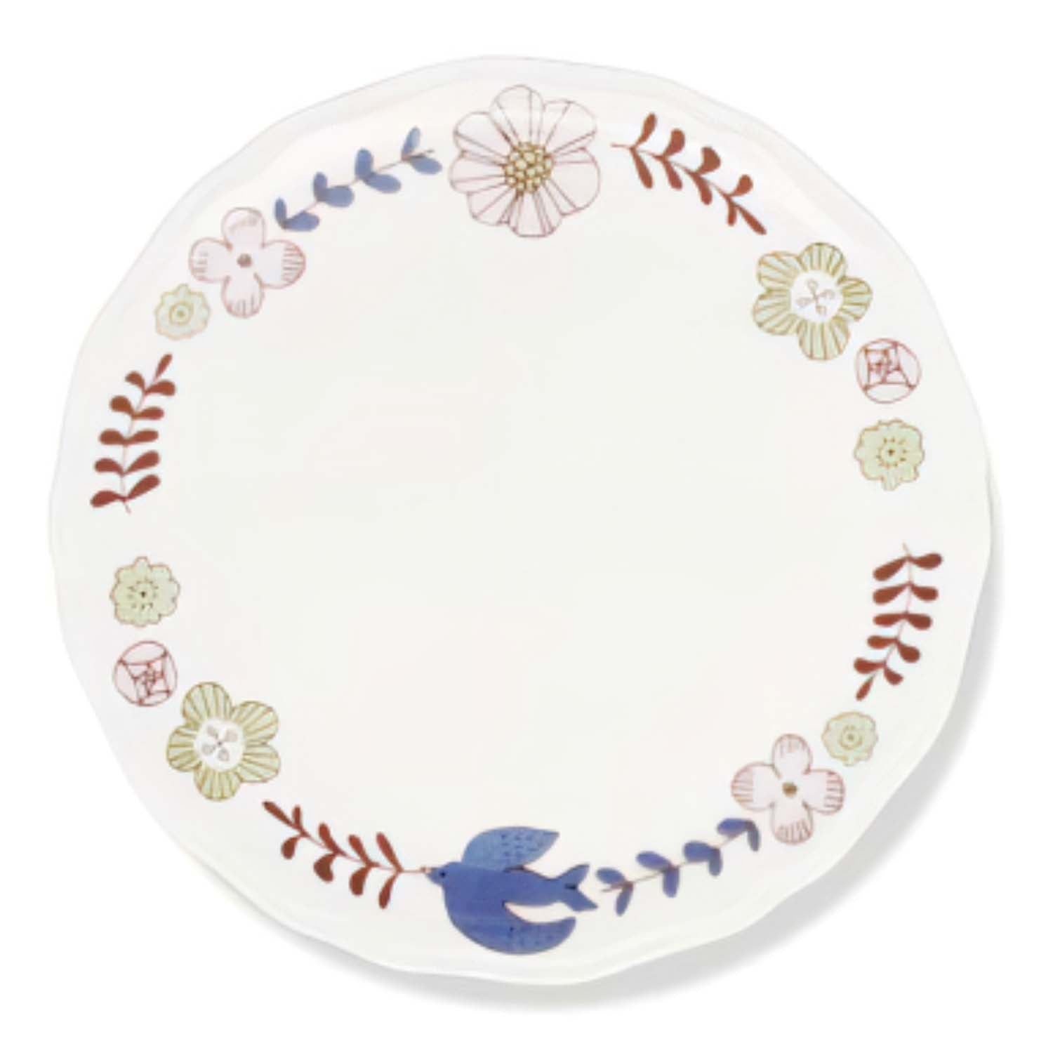 Exquisite Harekutani Porcelain Floral Bird Decorative Plate - Hand-Painted Japanese Dinnerware for Home Decor, Wedding Gift & Table Setting
