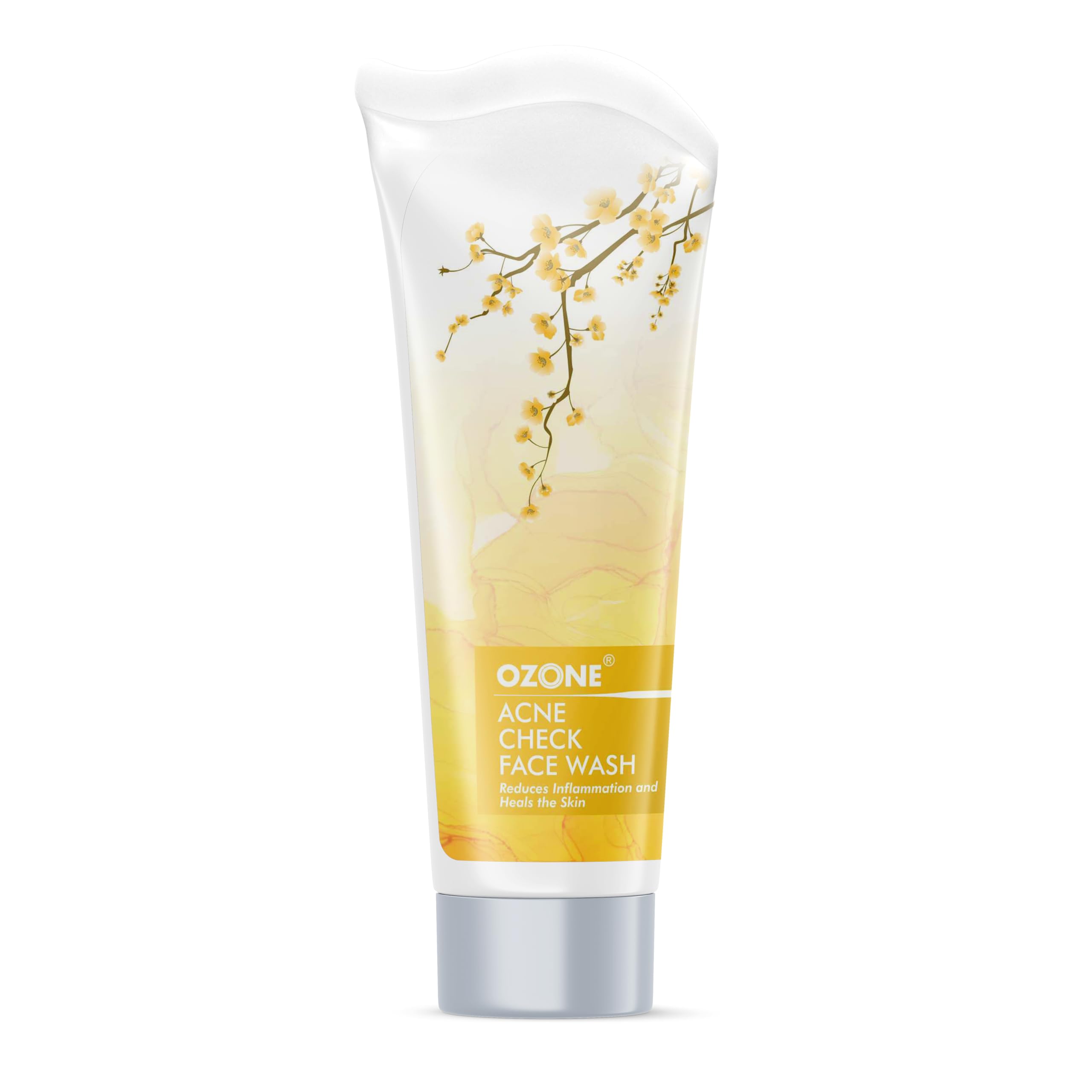 Ozone Acne Check Face Wash with Aloe Vera, Lemon & Turmeric - Oil Control & Acne Treatment for Oily, Pimple-Prone Skin - Brightening & Flawless Glow - 100g for Men & Women - Perfect for Daily Skincare Routine & Acne Prevention