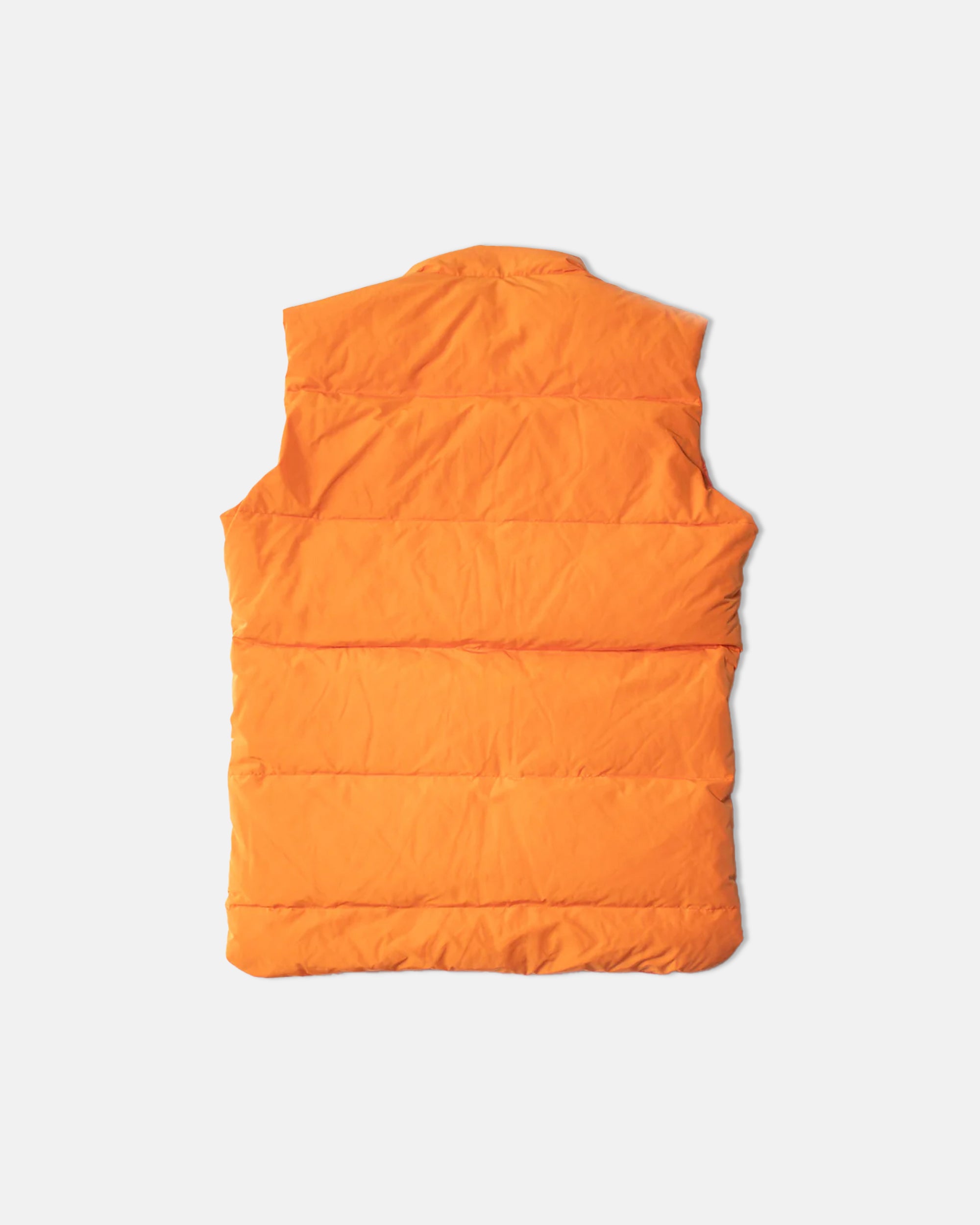 Orange Down Puffer Vest for Men - Lightweight & Warm Trim Fit Jacket for Outdoor Hiking, Camping & Winter Activities