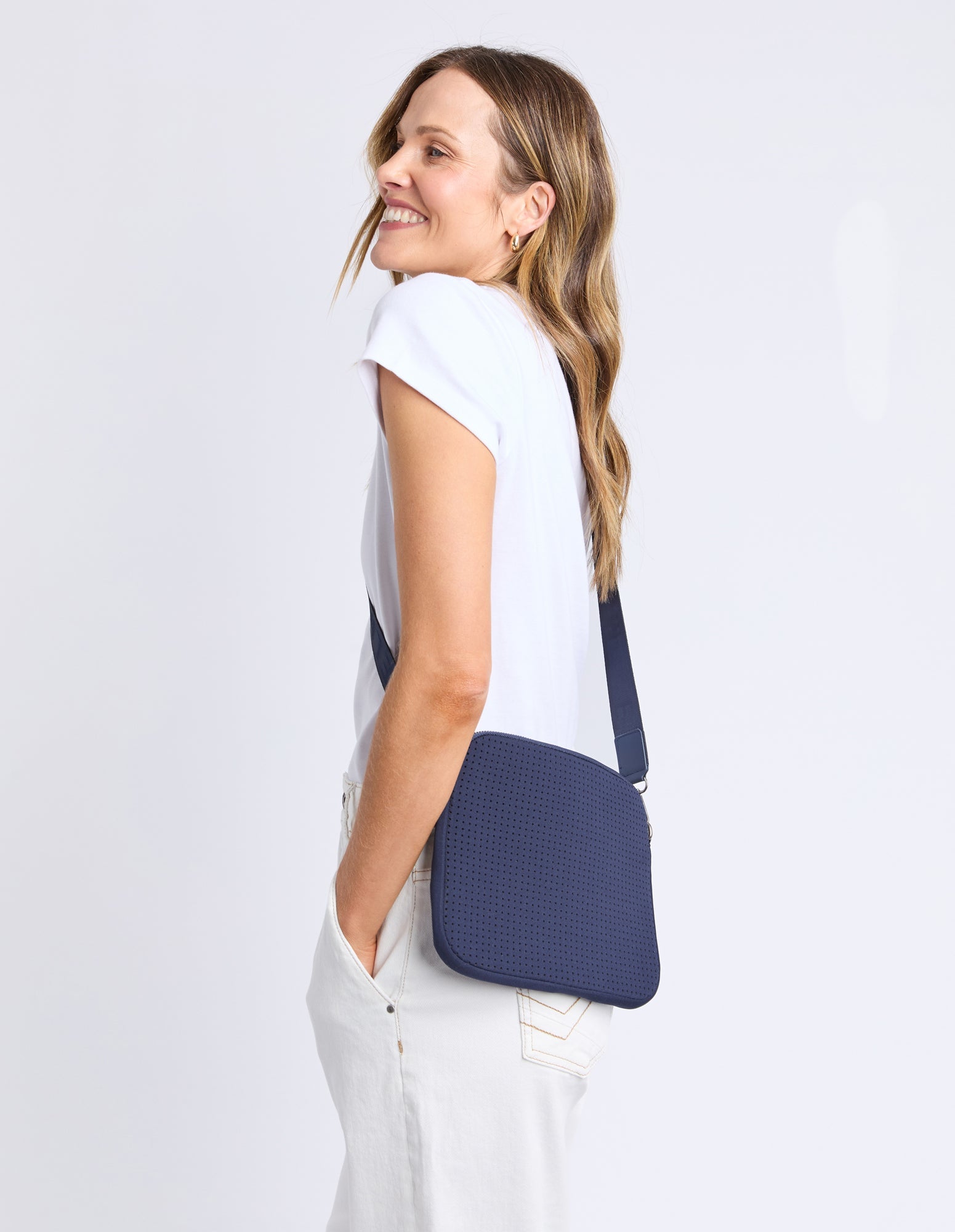 Elm Everyday Tote Bag for Women - Lightweight & Durable Navy Blue Shoulder Bag - Perfect for Work, Travel, and Shopping