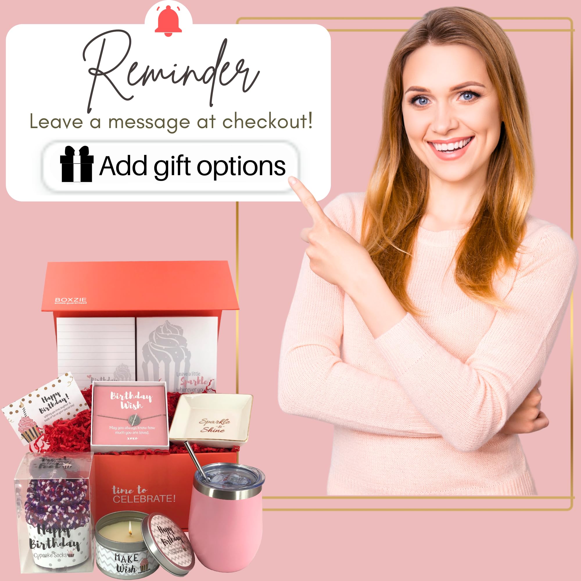 Unique Birthday Gift Basket for Women - Thoughtful Care Package Box for Her, Mom, Daughter, Sister, Wife & Best Friend | Perfect Surprise Delivery Present for Birthdays, Anniversaries & Special Occasions | Great for Home, Office & Party Celebrations