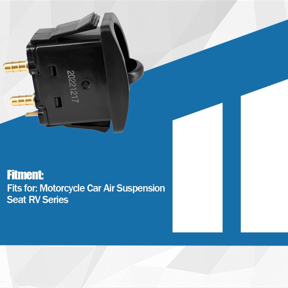 Air Spring Activation Switch for Motorcycle, Car, RV Air Suspension Seat - Heavy Duty Replacement Part for Smooth Ride Comfort (Ideal for Long Distance Travel & Off-Road Adventures)