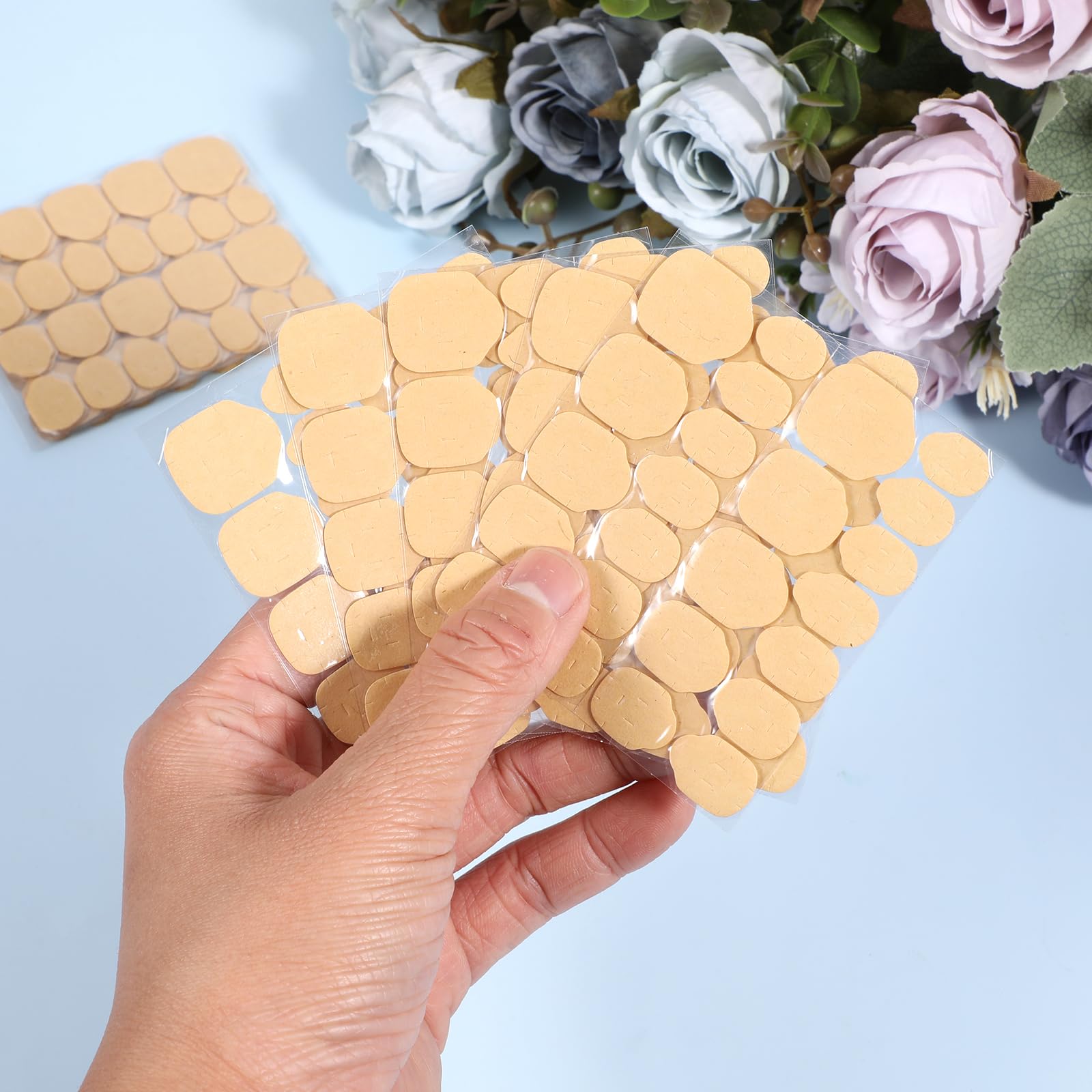 Clear Super Strong Nail Adhesive Tabs - 240 Pcs Waterproof Breathable Press-On Nail Stickers with Double-Sided Flexible Jelly Tape | Perfect for Salon, Home Manicures & False Nail Applications